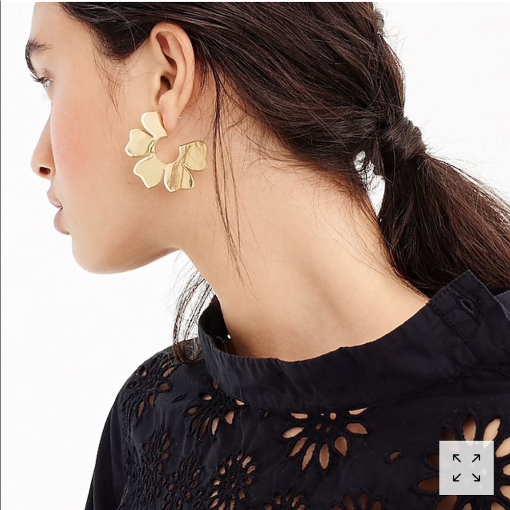 NWT JCREW BLOSSOM HOOP EARRINGS